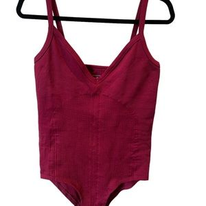 Anthropologie magenta body suit size large medium